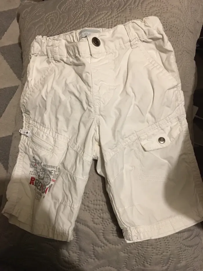 Short été blanc
