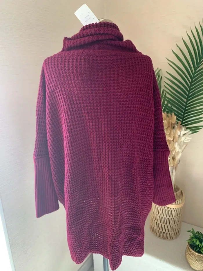 Très beau pull col roulé femme avec inscription love - photo numéro 4