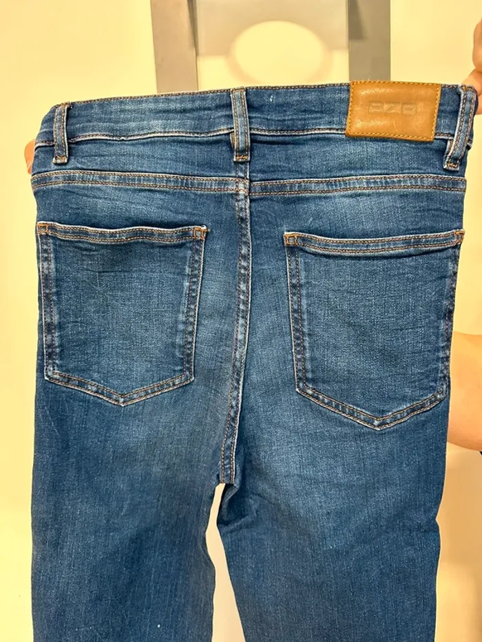 Jeans bizzbee bleu marine 32 neuf sans étiquette - photo numéro 4