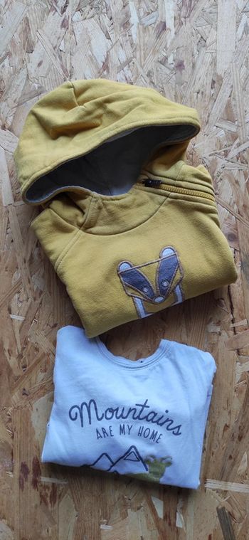 Sweat + t-shirt manches longues