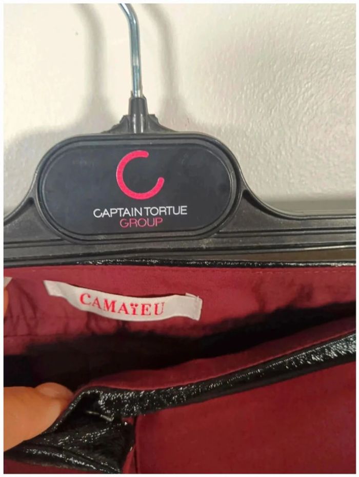 C8 pantalon cerise camaïeu 36 - photo numéro 3
