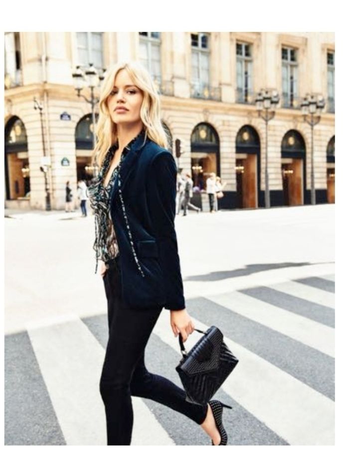 Blazer velours lisse. - photo numéro 4