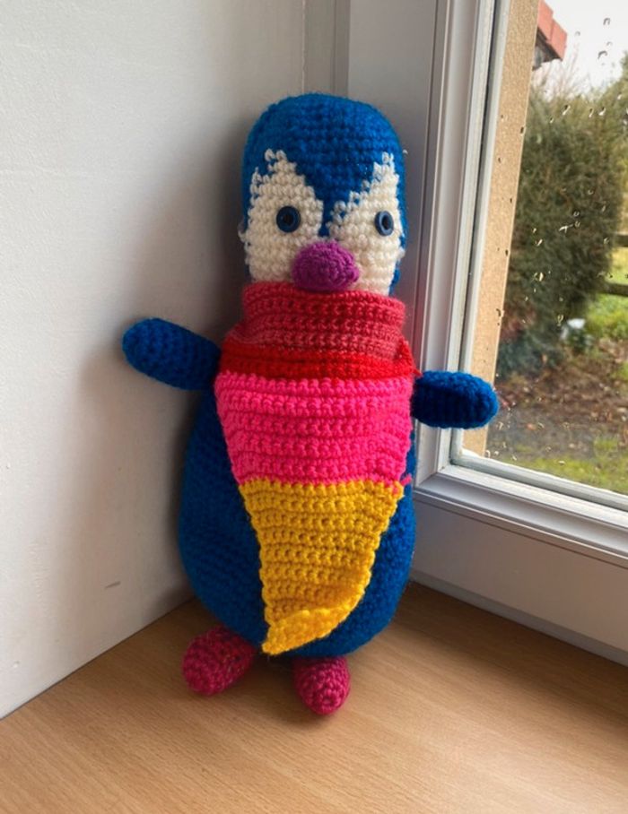 Petite Peluche pingouin fait main