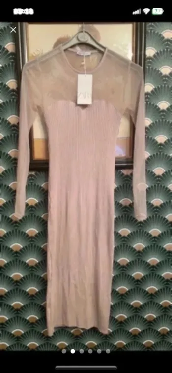 Robe neuve Zara taille M couleur beige