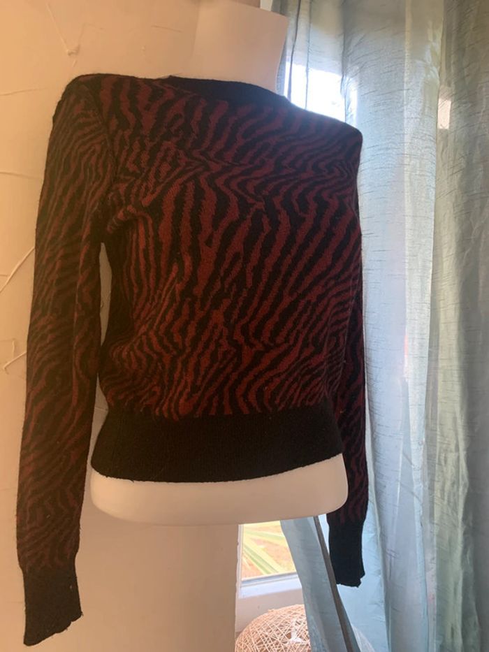 Pull Kookai taille XS bordeaux noir brillant
