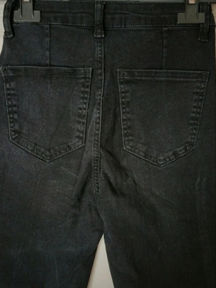 Jean slim noir taille haute XXS 32 - photo numéro 5