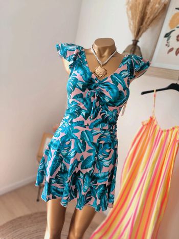 🌴 Sublime robe de bain avec shorty intégré - Taille M (38) 🌴