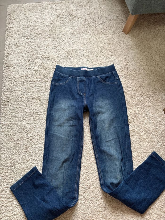 pantalon jegging imitation jean Gemo taille 10 ans - photo numéro 3