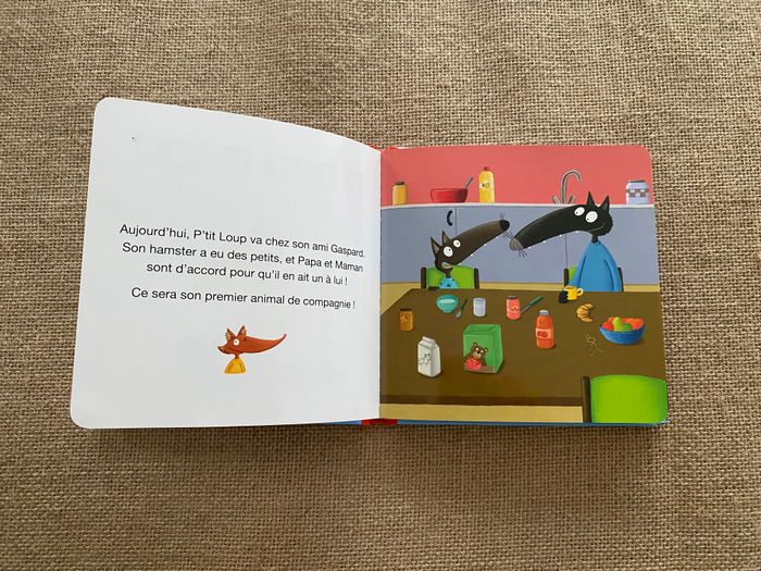 Livre p'tit loup a un animal de compagnie Auzou - photo numéro 2
