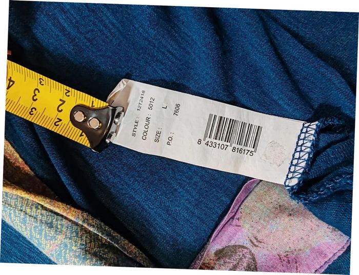 Desigual blouse debardeur bleu zeppelin ballon taille L très bon état - photo numéro 10
