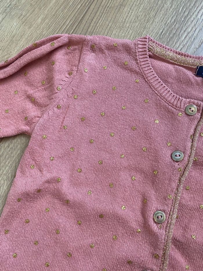Gilet rose avec paillette 3 ans fille - photo numéro 4