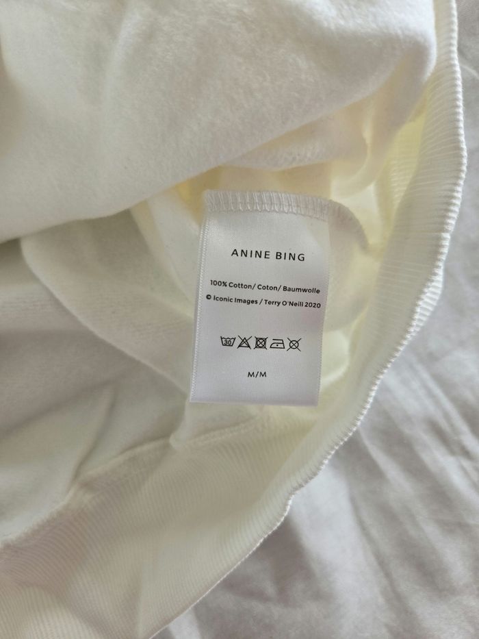 Sweat shirt blanc cassé  Anine  Bing taille M - photo numéro 5
