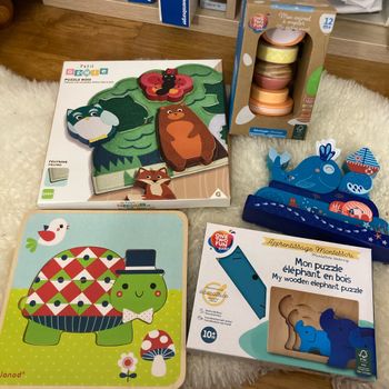 Lot puzzles  et jeux à emboîter