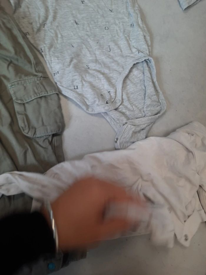Ensemble pantalon toile kaki 24 23 mois - photo numéro 7