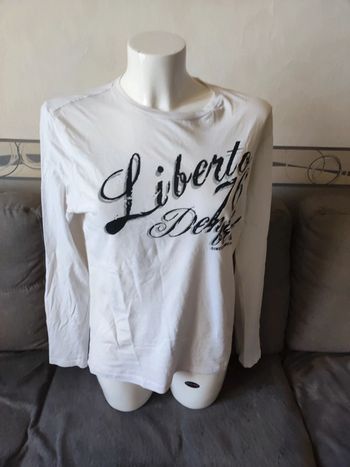 T-shirt manches longues Liberto (blanc), M
