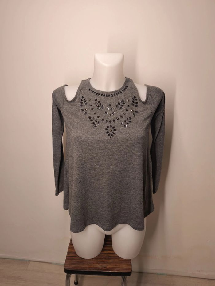 Pull Hollister Femme Taille S Gris