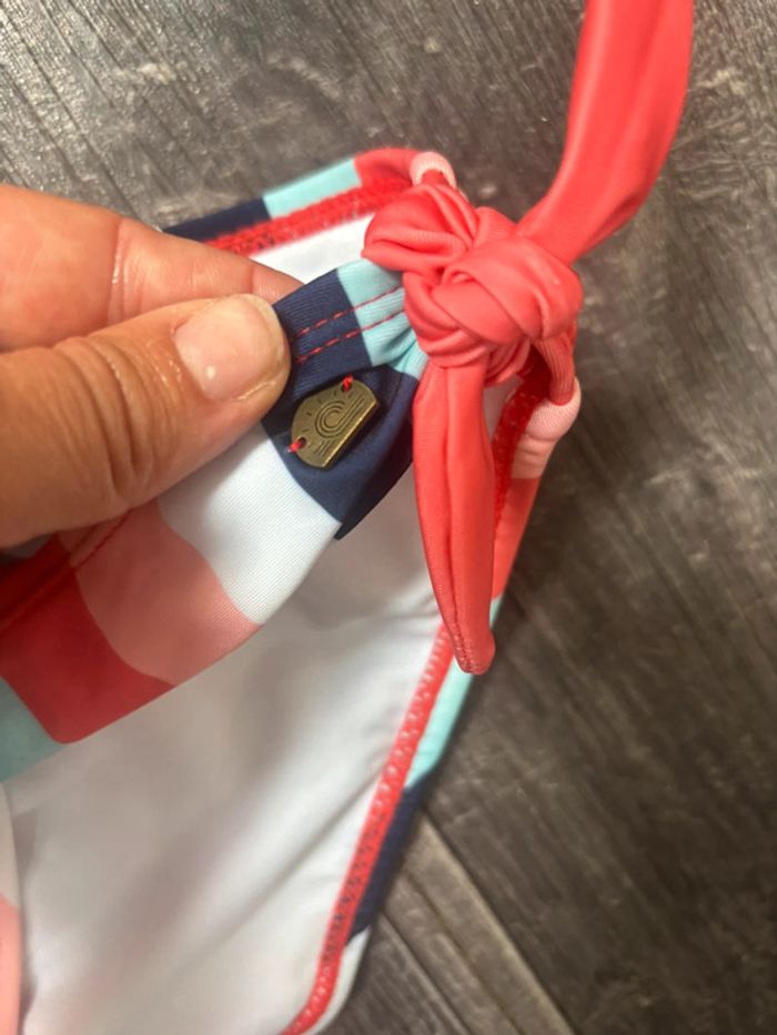 Maillot de bain femme à rayures longboard Taille L - photo numéro 7
