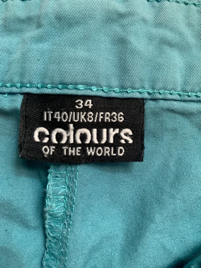 Short en coton bleu - photo numéro 3
