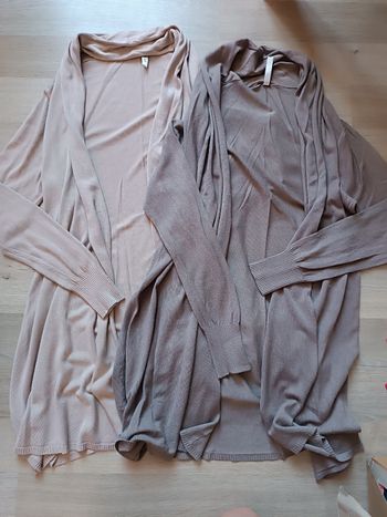 Gilet long manches longues