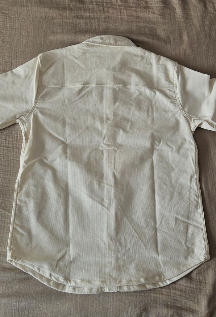 Chemise / surchemise Dickies Wilsonville velours côtelé blanc crème – taille S neuve - photo numéro 8