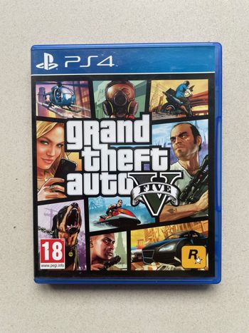 Jeu pour Sony PS4 Grand theft auto V, GTA V en français.