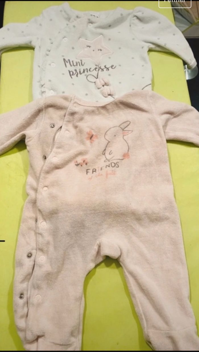 2 pijamas 3-6mois - photo numéro 2