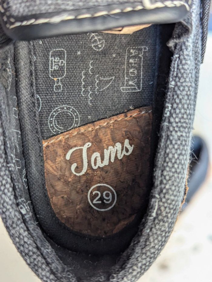 Espadrilles en toile gris foncé Tams – pointure 29 - photo numéro 2