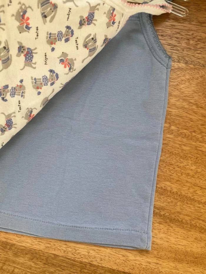 Lot de 2 débardeurs maillots de corps 2 ans - photo numéro 3