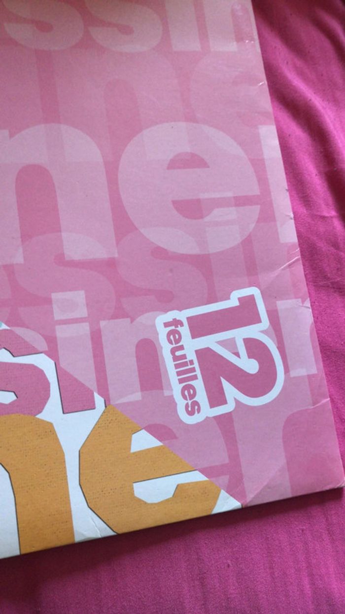 Lots de 9 feuilles papier dessin 24x32 - photo numéro 2