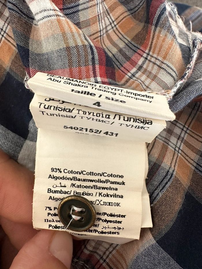 Chemise tunique à carreaux Cache Cache - photo numéro 7
