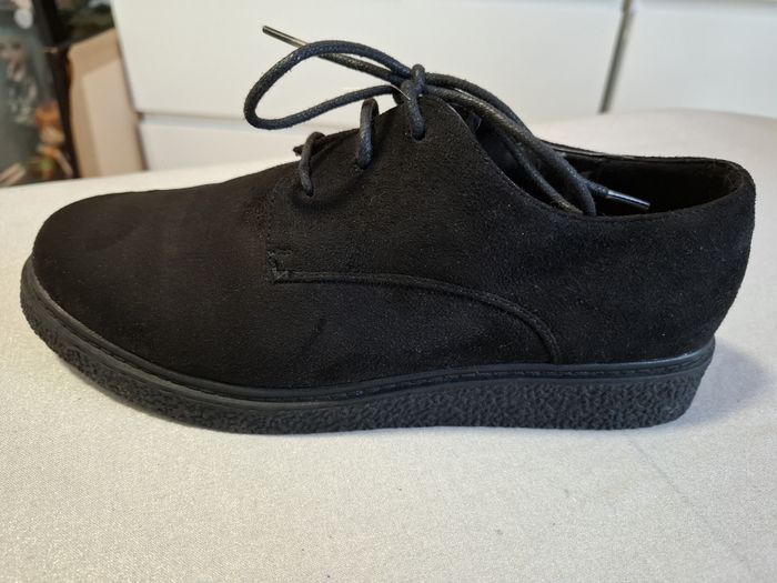 Belles chaussures derby femme G'Woman daim noir 39 comme neuves - photo numéro 3