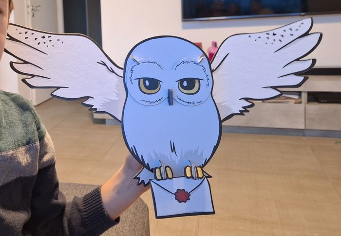 Trophée mural à construire Edwige 3D - Harry Potter - neuf - photo numéro 3