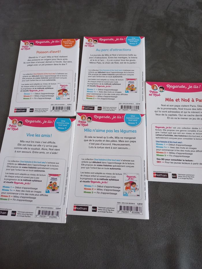 Lot 5 livres mila et noe premières lectures cp ce1 - photo numéro 3