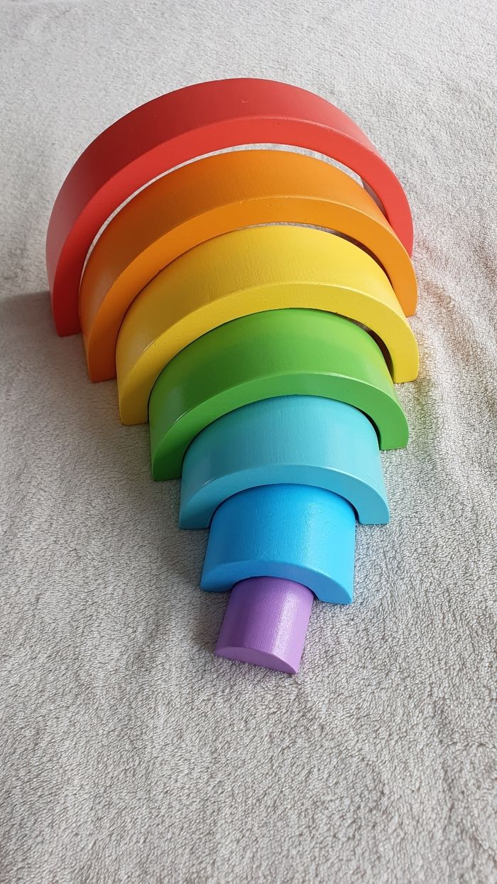 Arc-en-ciel en bois - photo numéro 2