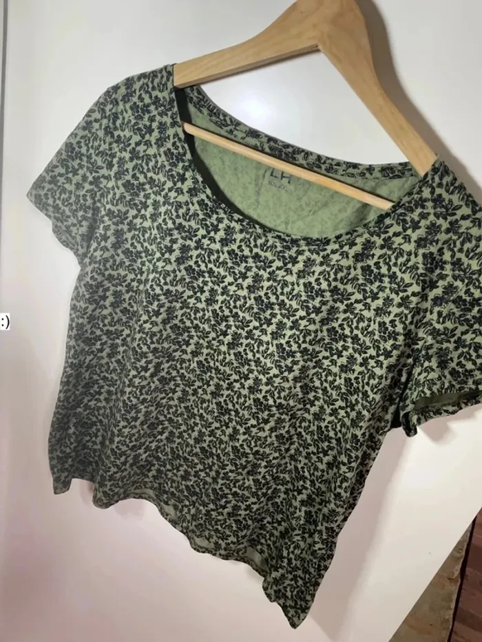 T shirt femme en coton taille 44 / la halle - photo numéro 2