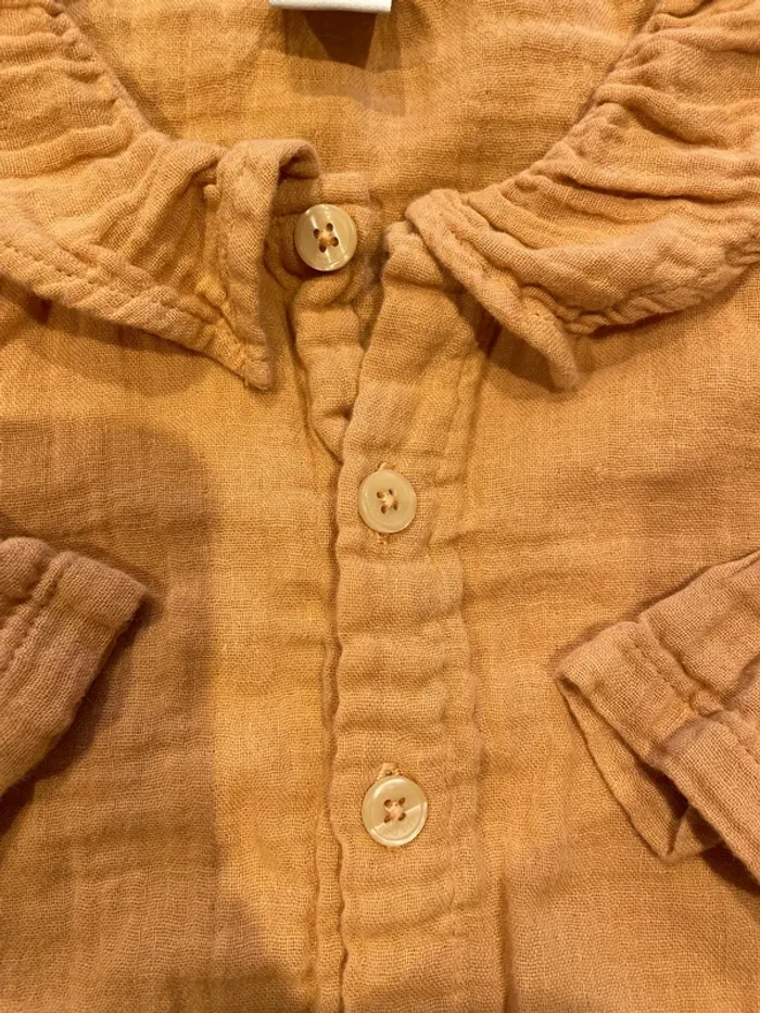 Charmante blouse toile de coton 18 mois - photo numéro 3