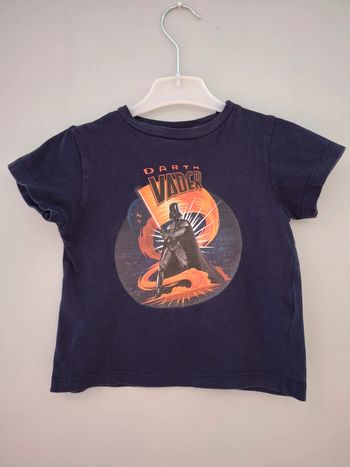 T-shirt manches courtes star wars bleu 3ans
