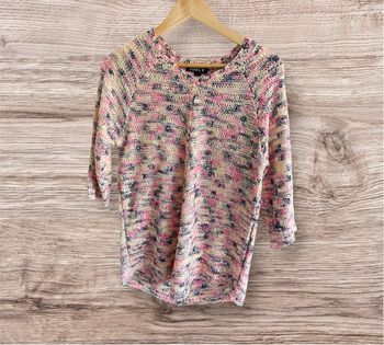 Blouse manches 3/4 multicolore avec sequin jouly taille 36 S