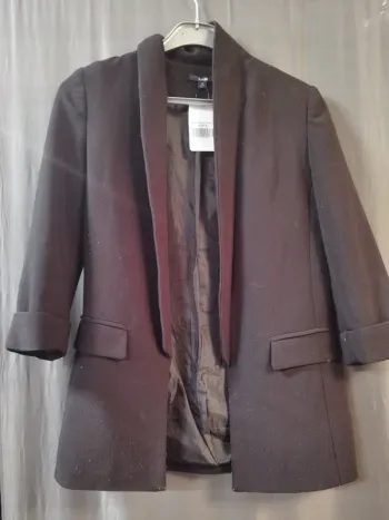 45383 blazer noir femme 34 kiabi