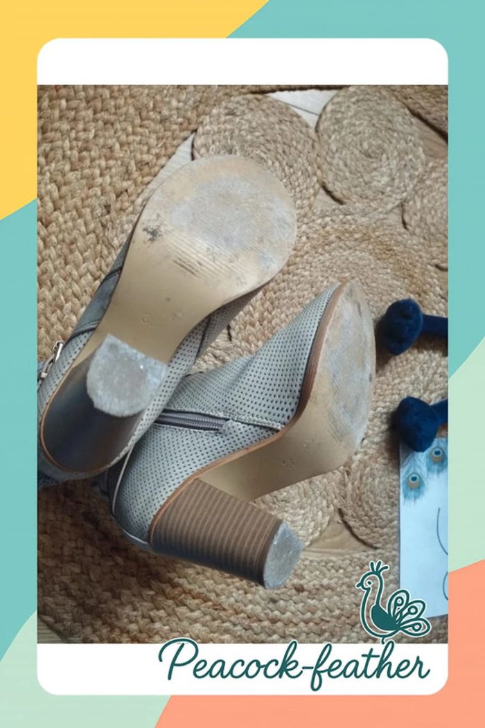 Bottines talons beiges 36 - photo numéro 10