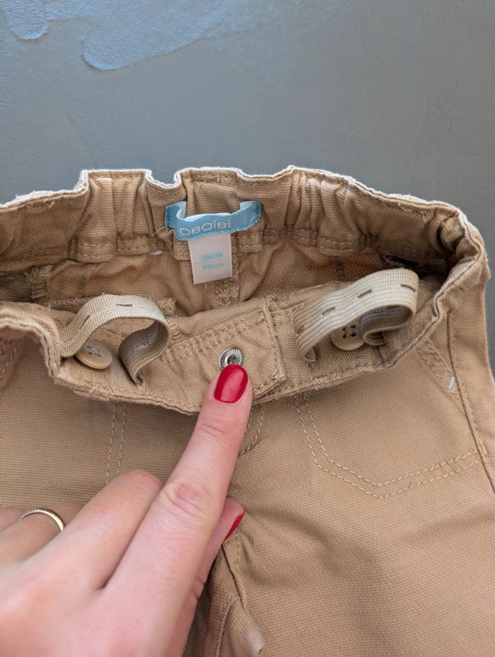 Lot de 2 shorts Okaïdi - Taille : 3 mois - photo numéro 4