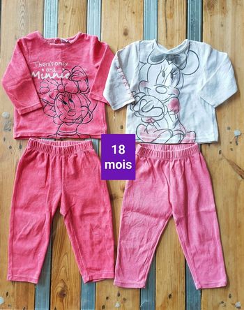 🚼Lot 2 pyjamas "Minnie"