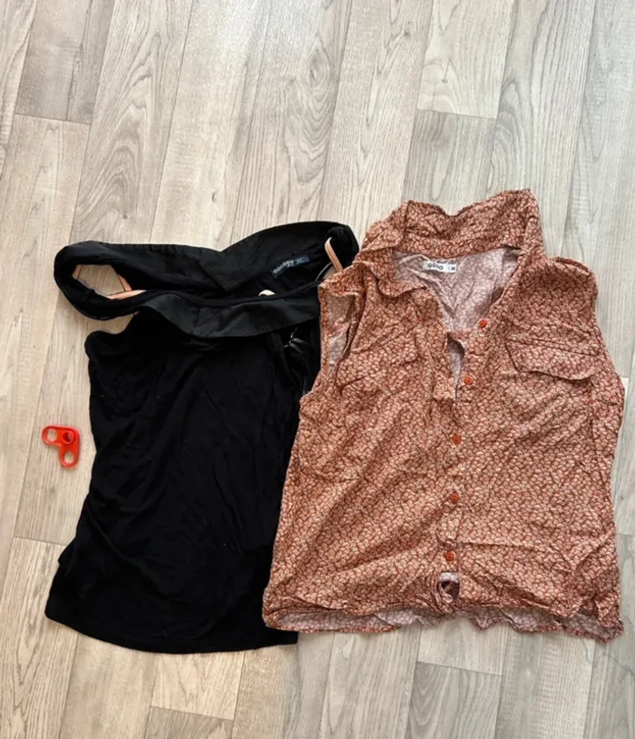 2 hauts débardeur femme 36