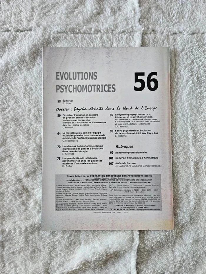 Évolutions Psychomotrices - Vol.14 n°56 - photo numéro 2