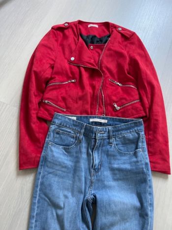 Ensemble veste en Daim et jean Lévis