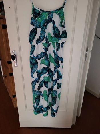 Robe longue feuillage shein