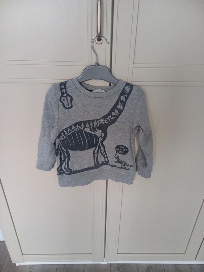 Sweat col rond gris garçon