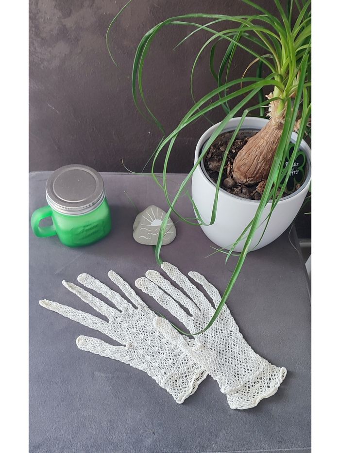 Gants crochets années 80 taille S-M