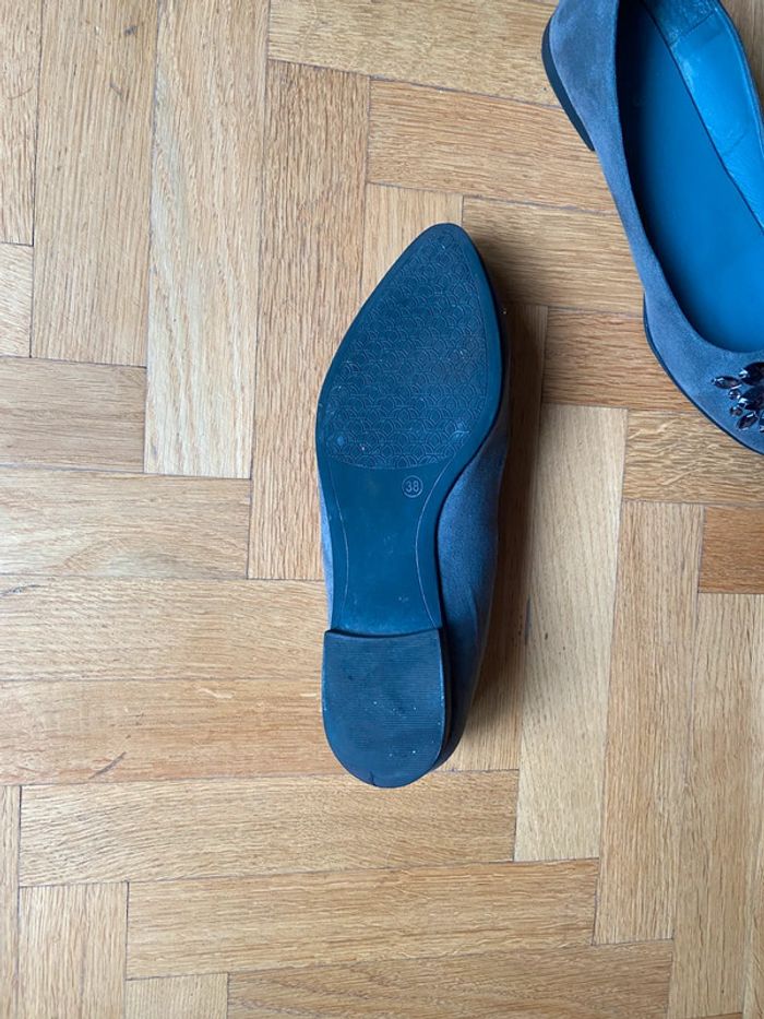 Ballerines gris avec pierres Graceland taille 38 - photo numéro 4
