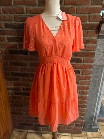 Robe corail avec doré - Naf Naf n e u ve